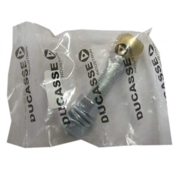 Guia simple porton corredera 25 mm bronce