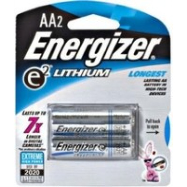 Pilas energizer lithium aa x 2unidades