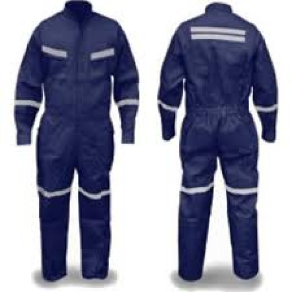 Overol poliester azul talla l