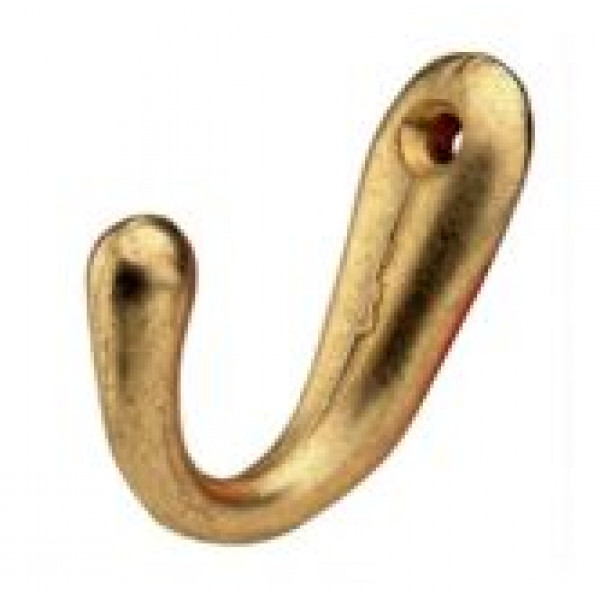 Percha metalica 1 gancho poli