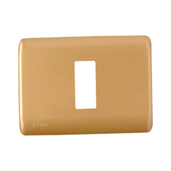 Placa 1 puestos marisio dorada