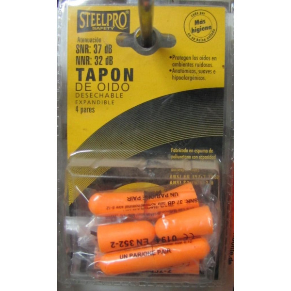 Tapones de oidos 4 pares