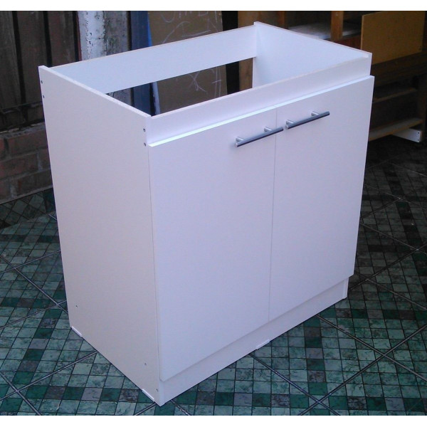 Mueble lavaplato c/base 80 cm 2 pta blanco