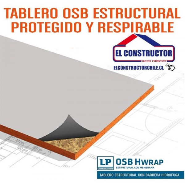 Osb tablero hwrap 11,1 x1220 x 2440mm