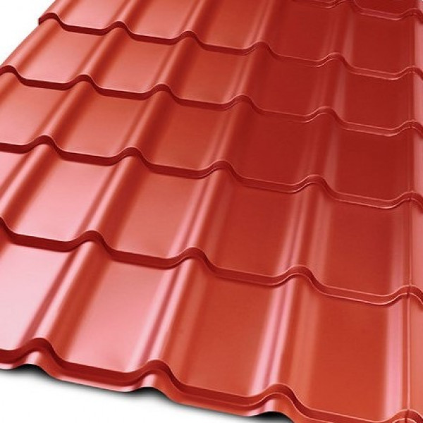 Teja continua 1.075 x 3,66 mt terracota