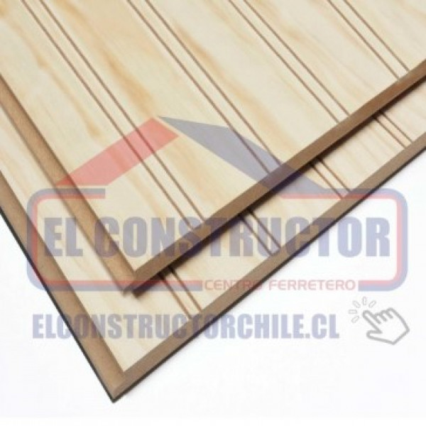 Terciado ranurado colonial 9 x 1220 x 2440mm econ