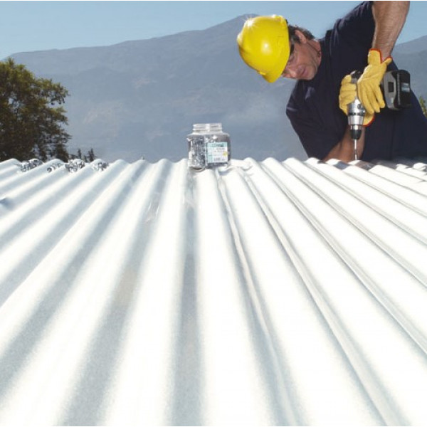 Plancha zinc acanalado 0.35 x 2.0 mt